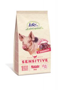 LifeCat:> Корм для кошек LifeCat Adult Sensitive Pork со свежей постной свиной вырезкой, профилактика ЖКТ 0,4кг .В зоомагазине ЗооОстров товары производителя Life Petcare (Италия). Доставка.