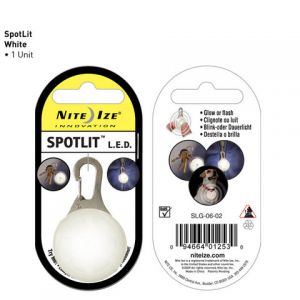 NITEIZE:> Брелок светящийся Niteize белый на ошейник для собак .В зоомагазине ЗооОстров товары производителя NITEIZE (НИТАЙЗ) США. Доставка.