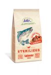 Корм для кошек LifeCat Adult Sterilized Salmon для стерилизованных кошек со свежим лососем 1,5кг