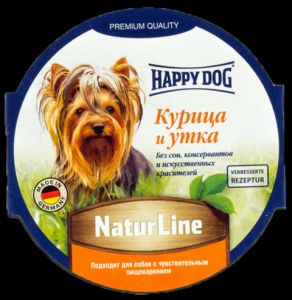 Happy Dog:> Консервы для собак Happy Dog Курица и утка паштет 85г .В зоомагазине ЗооОстров товары производителя Happy Dog(Хэппи Дог). Доставка.