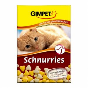 Gimpet:> Витамины Gimpet Schnurries mit taurin und huhnchen сердечки с курицей, таурином и ТГОС для кошек 650т .В зоомагазине ЗооОстров товары производителя GIMBORN (ГИМБОРН) Германия. Доставка.