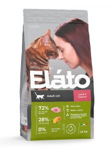 Elato:> Корм для кошек Elato Holistic для взрослых с ягненком и олениной,  .В зоомагазине ЗооОстров товары производителя Elato (Италия). Доставка.