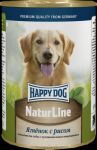 Консервы для собак Happy Dog Ягненок с рисом  400г 