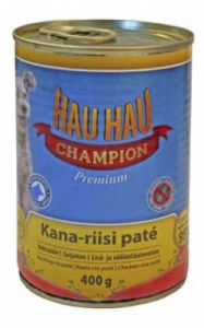 Hau Hau:> Корм для собак Hau-Hau Champion паштет из курицы с рисом для собак консервы 400г .В зоомагазине ЗооОстров товары производителя Hau Hau (Хау-Хау) Финляндия. Доставка.