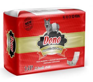 PET SOFT:> Пояс для кобелей одноразовый Dono Mail Pet Diaper XS(талия 30-48см) белые 14шт .В зоомагазине ЗооОстров товары производителя PET SOFT(Китай). Доставка.