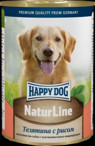 Happy Dog:> Консервы для собак Happy Dog Телятина с рисом  400г  .В зоомагазине ЗооОстров товары производителя Happy Dog(Хэппи Дог). Доставка.