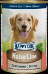 Консервы для собак Happy Dog Телятина с рисом  400г 