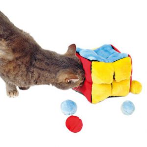 TRIXIE:> Игрушка для кошек Trixie Кубик с мячиками 4шт с кошачьей мятой плюш 14см 4104 .В зоомагазине ЗооОстров товары производителя TRIXIE (ТРИКСИ) Германия. Доставка.