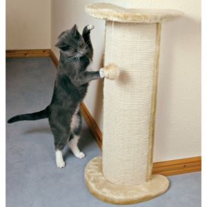 TRIXIE:> Когтеточка Trixie Lorca угловая c игрушкой бежевый 37x27x75см 4350 .В зоомагазине ЗооОстров товары производителя TRIXIE (ТРИКСИ) Германия. Доставка.