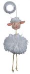 Игрушка для кошек Trixie Овца с колокольчиком на резинке плюш 20см 45560