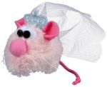 Игрушка для кошек Trixie Мышь-невеста Princess плюш розовый 5см 45600