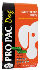 PRO PAC:> Корм для собак Pro Pac Puppy Large Breed для щенков крупных пород сухой 15кг .В зоомагазине ЗооОстров товары производителя PRO PAC (ПРОПАК) США. Доставка.