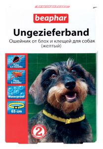 BEAPHAR:> Ошейник от блох и клещей Beaphar NEW DIAZ для собак желтый 65см .В зоомагазине ЗооОстров товары производителя BEAPHAR (БЕАФАР) Голландия. Доставка.