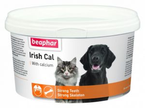 BEAPHAR:> Витаминно-минеральная пищевая добавка Beaphar Irish Cal для домашних животных с шерстным покровом 250г .В зоомагазине ЗооОстров товары производителя BEAPHAR (БЕАФАР) Голландия. Доставка.