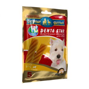 Верные друзья:> Лакомства Верные Друзья Denta Star для чистки зубов для собак от 4 до 10кг .В зоомагазине ЗооОстров товары производителя ПРОДКОНТРАКТИНВЕСТ (РОССИЯ). Доставка.