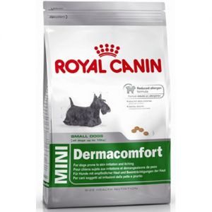 ROYAL CANIN:> Корм для собак Royal Canin Mini Dermacomfort для собак мелких пород, склонных к кожным раздражениям и зуду сухой .В зоомагазине ЗооОстров товары производителя ROYAL CANIN (РОЯЛ КАНИН) ЕС,Россия. Доставка.